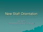 New Staff Orientation - slide 1