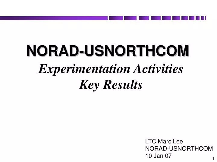 experimentation activities key results