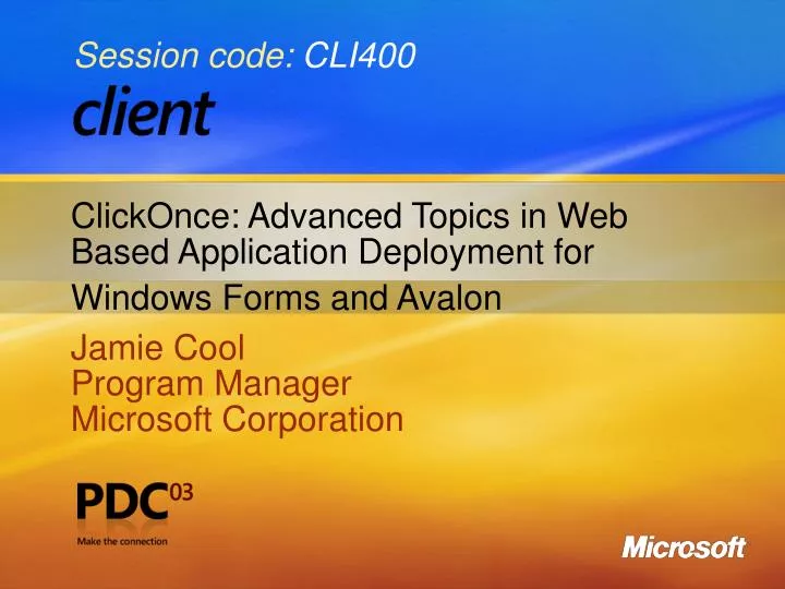 clickonce advanced topics in web based application deployment for windows forms and avalon