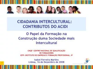 cidadania intercultural contributos do acidi
