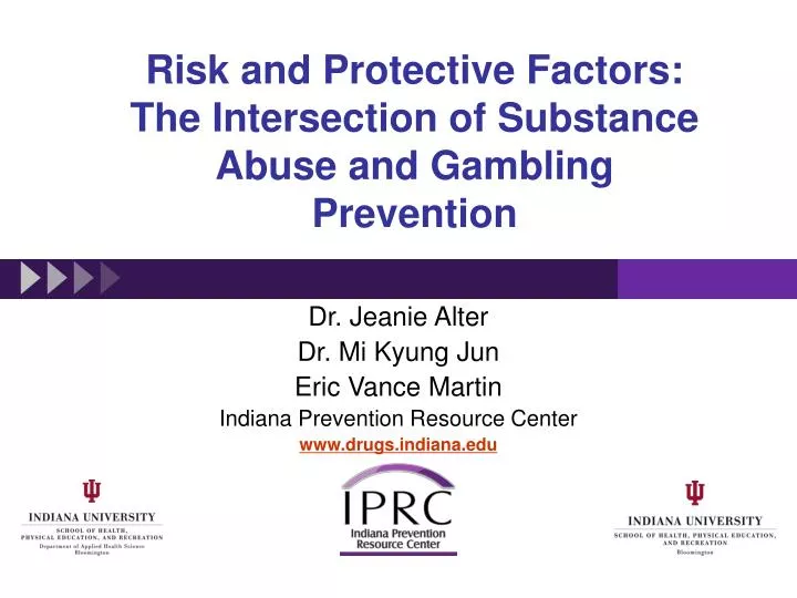 risk and protective factors the intersection of substance abuse and gambling prevention