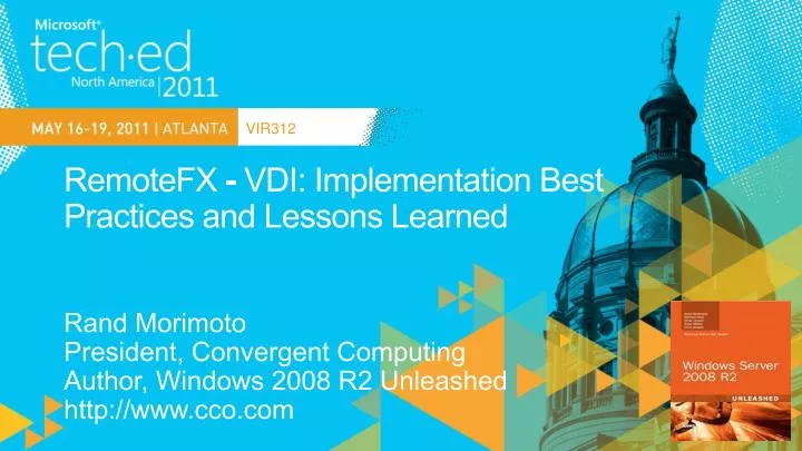 remotefx vdi implementation best practices and lessons learned