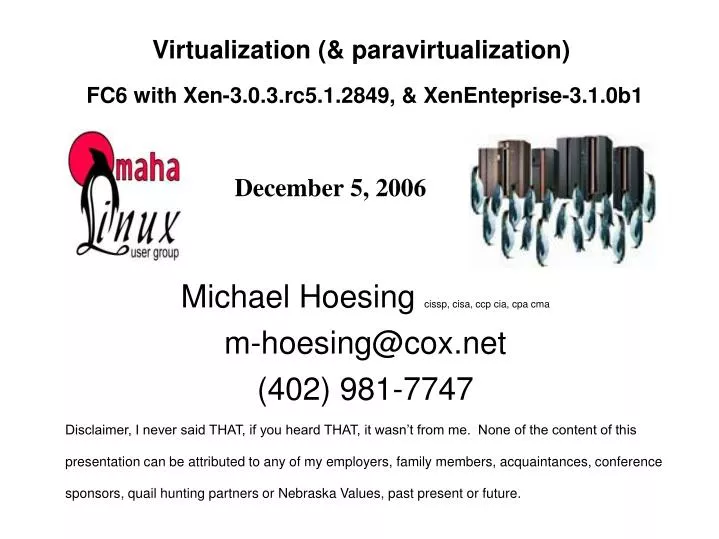 virtualization paravirtualization fc6 with xen 3 0 3 rc5 1 2849 xenenteprise 3 1 0b1