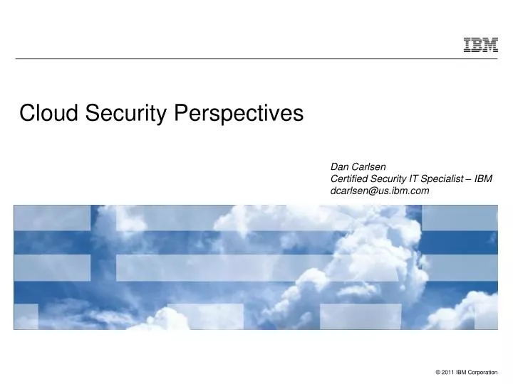 cloud security perspectives