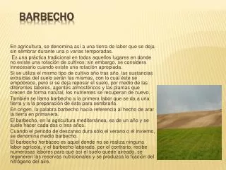 barbecho