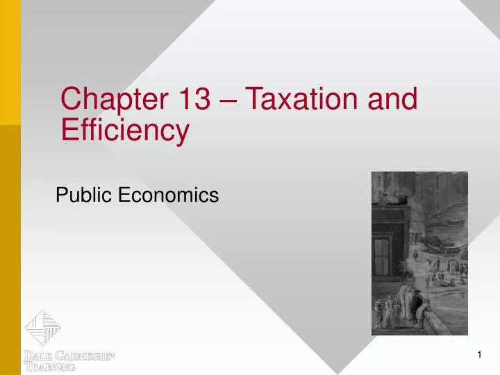 chapter 13 taxation and efficiency