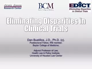 Eliminating Disparities in Clinical Trials