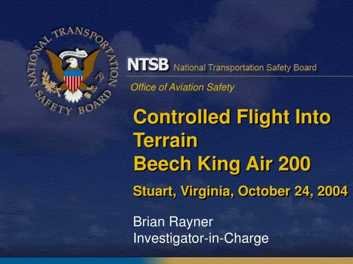 controlled flight into terrain beech king air 200 stuart virginia october 24 2004