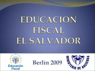 EDUCACION FISCAL EL SALVADOR