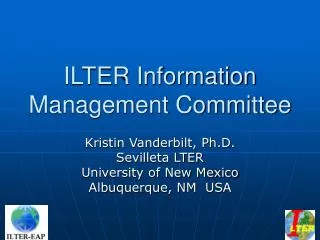 ILTER Information Management Committee