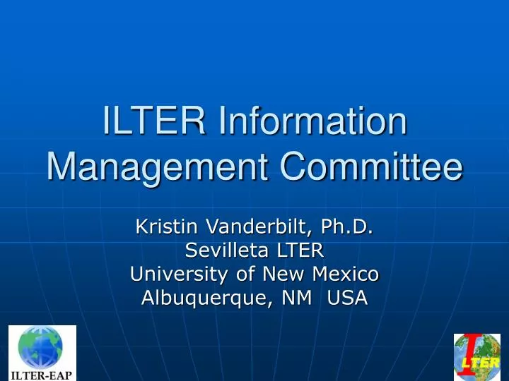ilter information management committee