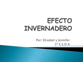 efecto invernadero