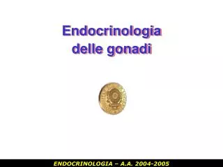 Endocrinologia delle gonadi