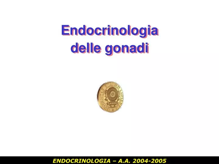 endocrinologia delle gonadi