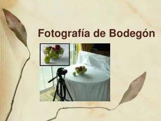 Fotograf ía de Bodegón
