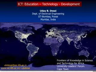 ICT: Education – Technology - Development