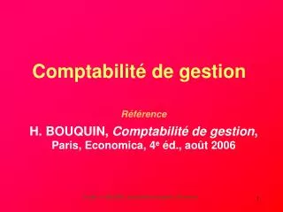 comptabilit de gestion