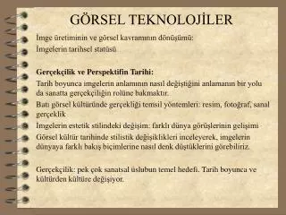 g rsel teknoloj ler