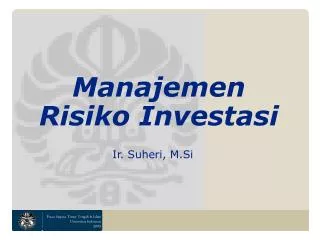 Manajemen Risiko Investasi
