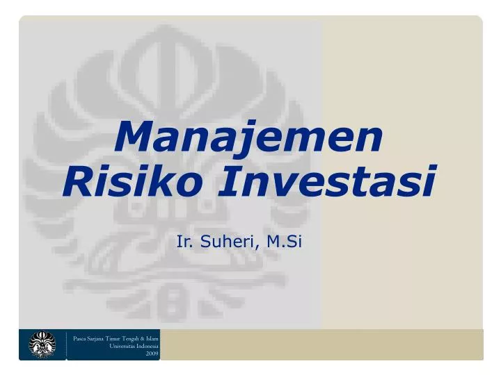 manajemen risiko investasi