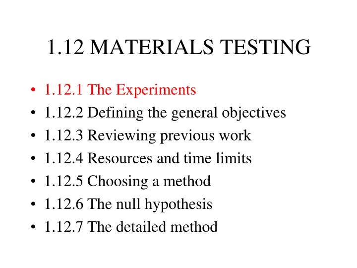 1 12 materials testing
