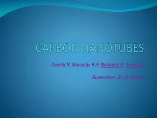 CARBON NANOTUBES
