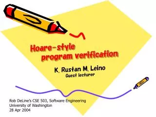 Hoare-style program verification