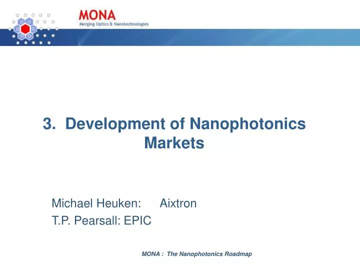 3 development of nanophotonics markets