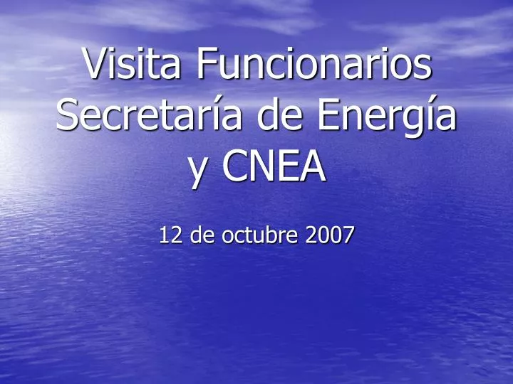 visita funcionarios secretar a de energ a y cnea