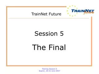 TrainNet Future