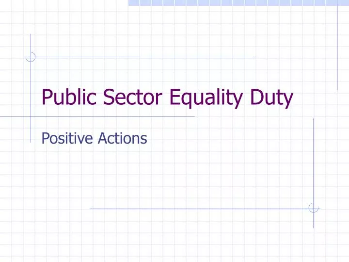 public sector equality duty