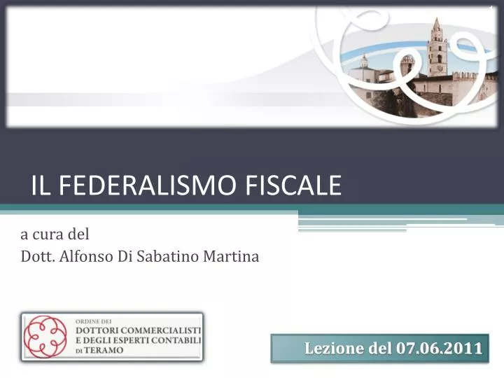 il federalismo fiscale