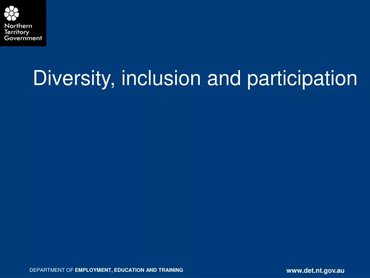 diversity inclusion and participation
