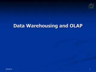 Data Warehousing and OLAP