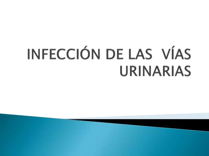 infecci n de las v as urinarias
