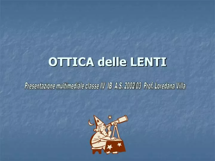 ottica delle lenti