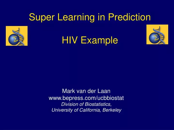 super learning in prediction hiv example