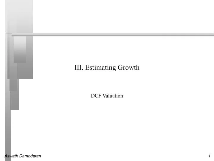 iii estimating growth