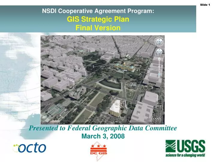 nsdi cooperative agreement program gis strategic plan final version