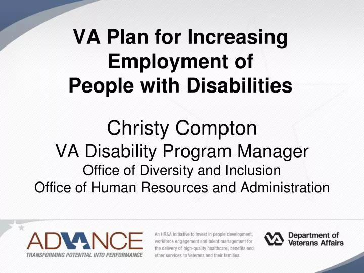 va plan for increasing employment of people with disabilities