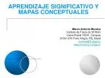 APRENDIZAJE SIGNIFICATIVO Y MAPAS CONCEPTUALES
