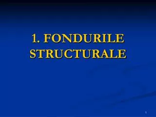 1. FONDURILE STRUCTURALE