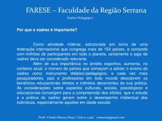 FARESE – Faculdade da Região Serrana