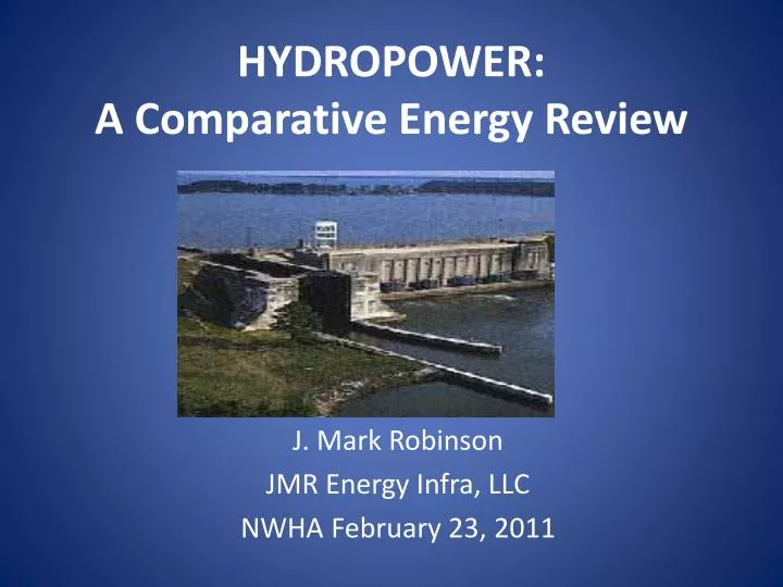 hydropower a comparative energy review