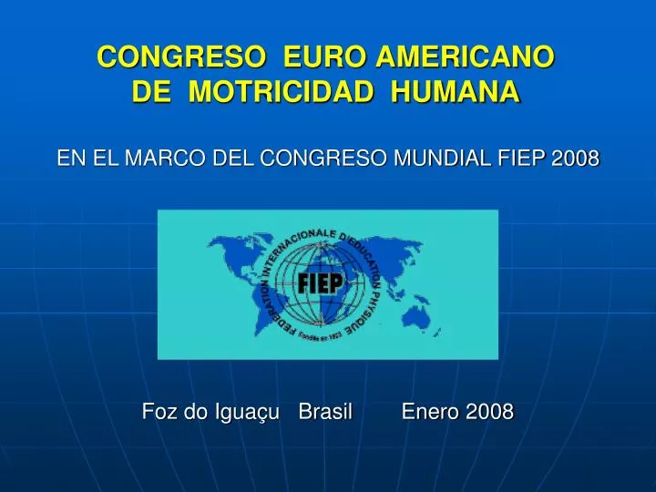 congreso euro americano de motricidad humana