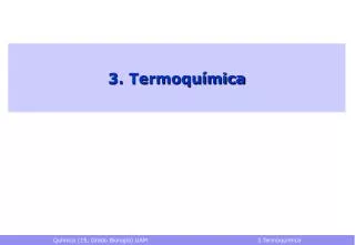 3. Termoquímica