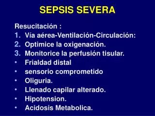 SEPSIS SEVERA