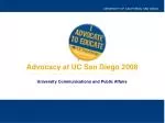 UNIVERSITY OF CALIFORNIA, SAN DIEGO