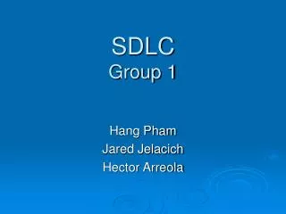 SDLC Group 1