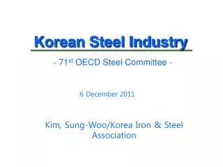 Korean Steel Industry